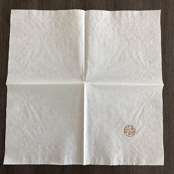 Factory price 2Ply White Square Tissue Napkin Disposable Cocktai Napkins Restaurant Event bar 