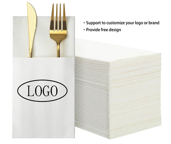 Airlaid Paper Linen Like Disposable Restaurant Napkins Custom Napkins With logo