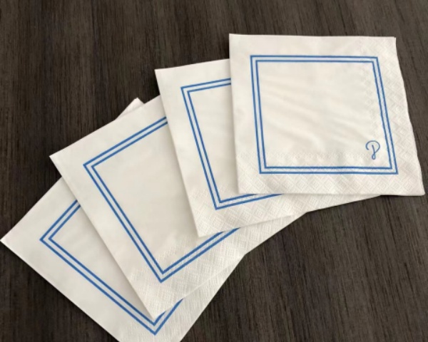 Customized Tissue Napkins 25*25cm Disposable Beverage Napkin Virgin Wood Pulp Cocktai Napkins 