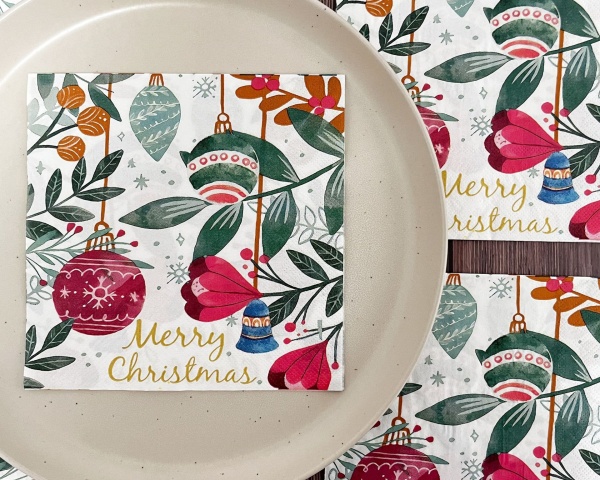 Wholesale Disposable Colored Printed Napkins Customized Logo Wedding Party Napkins 