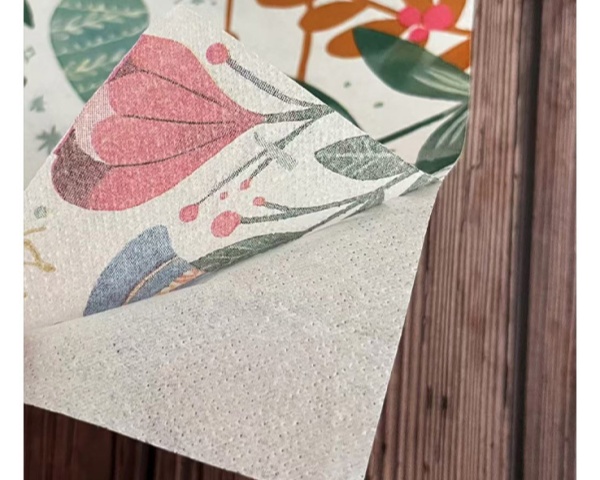 Wholesale Disposable Colored Printed Napkins Customized Logo Wedding Party Napkins 