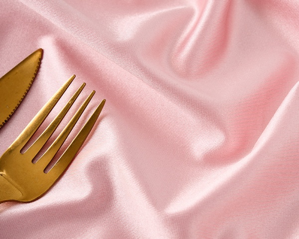 Pink Polyester Cloth Napkins Personalized Wedding Napkins Dinner Soft Table Napkins