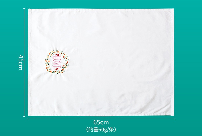 Custom Embroidered Cotton napkins Cloth Wedding Napkins Persoalized Wiping  Wine glass Cloth