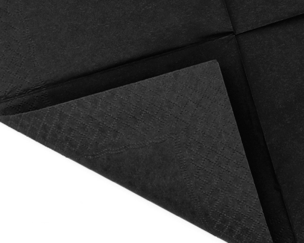  Black Cocktail Napkins 2Ply Tissue Napkin Paper Square Disposable Beverage Napkins 