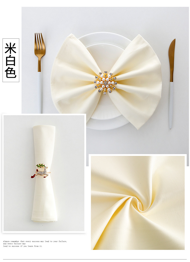 100% Cotton Napkins Cloth Soft Dinner Napkins Colorful High Quality Tablecloth