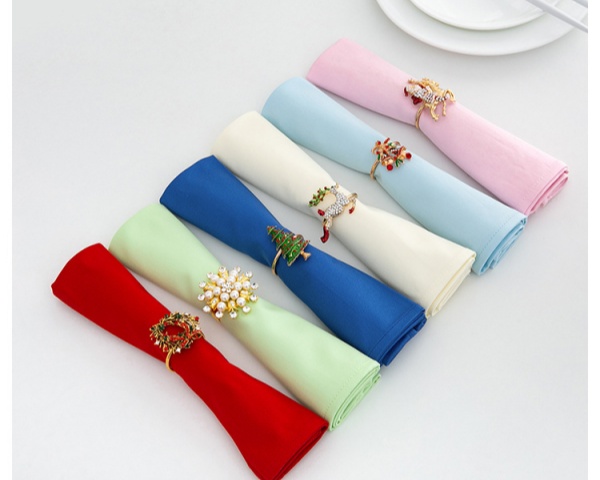 100% Cotton Napkins Cloth Soft Dinner Napkins Colorful High Quality Tablecloth
