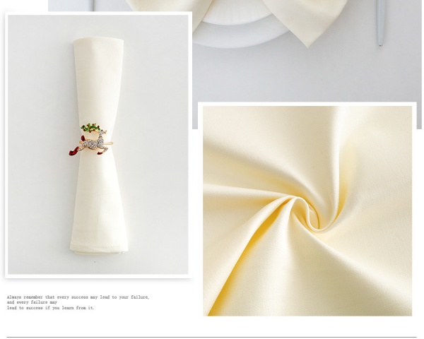 100% Cotton Napkins Cloth Soft Dinner Napkins Colorful High Quality Tablecloth