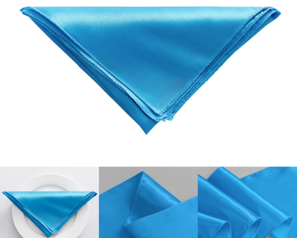 High Quality 100% Polyester Napkins Cloth Color Wedding Napkins Custom napkins